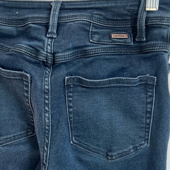 Prana Low Rise Skinny Jeans Medium Wash Stretchy Women’s Size 2 Solid Blue - Picture 4 of 8